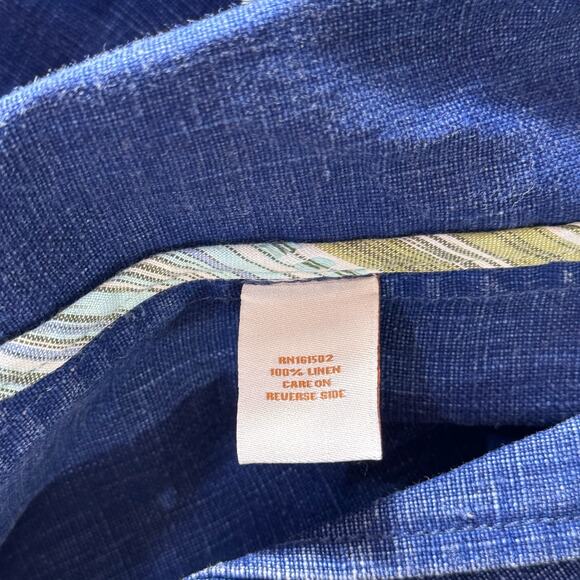 The Territory Ahead Linen Beachcomber Blazer L Mens NEW Sport Coat Blue Jacket - Picture 8 of 12